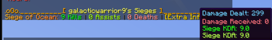 Screenshot of /siegestats listsieges command